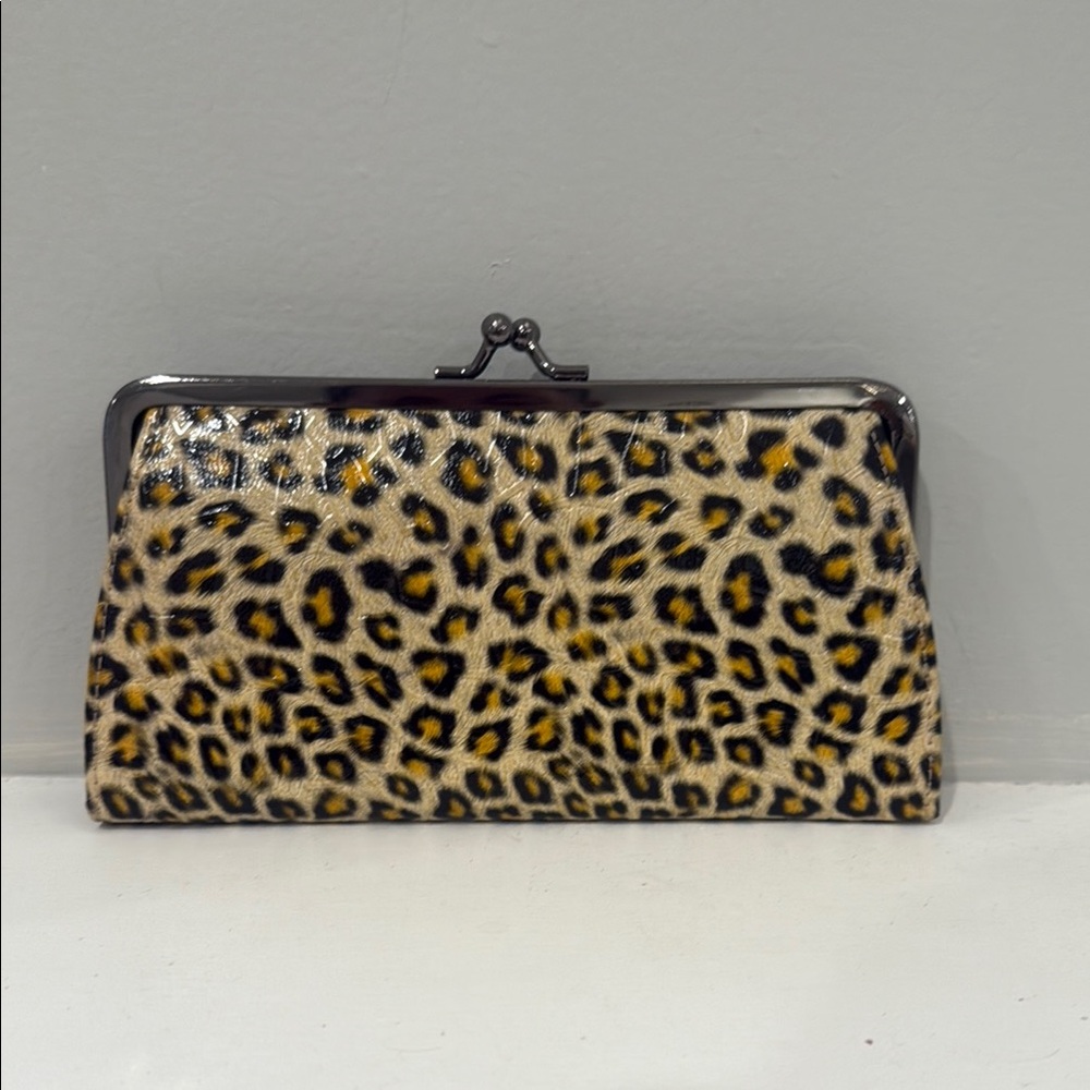 Gold Clutch & Leopard Print Wallet Bundle - Picture 6 of 10
